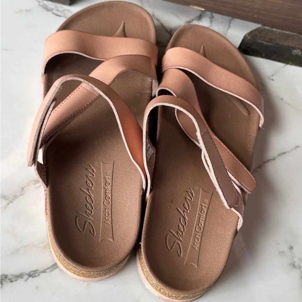 Skechers Arch Comfort strappy sandals for women (nude pink)- Size 9 - Picture 3 of 9